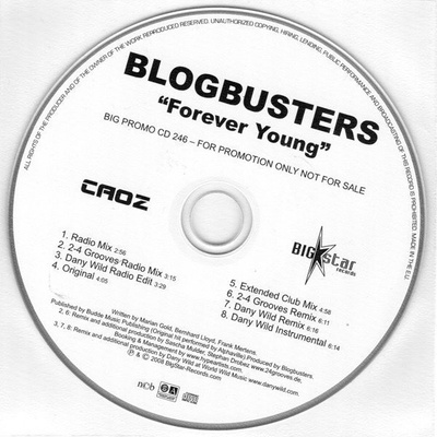 Blogbusters • Forever Young PROMO CD Maxi-Single