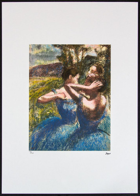 Edgar Degas “Three Dancers  in Blue”