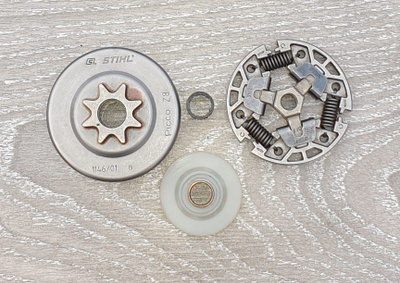 Stihl MS 151 C kytkinpaketti Kytkinrumpu, Laakeri, Matopyörä