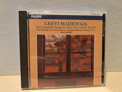 Leevi Madetoja:Complete songs for male choir vol.3-YL CD