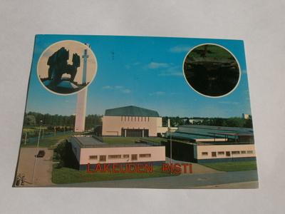 Seinäjoki, Lakeuden risti, kolmikuvakortti, p. 1986