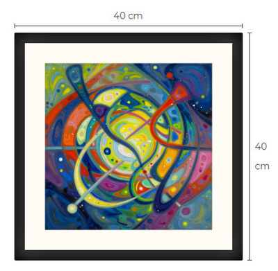 Uusi uniikki abstrakti art print taulu 40 cm x 40 cm