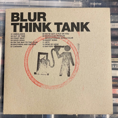 BLUR - Think Tank cd promo (RARE!) Illustration by Banksy!