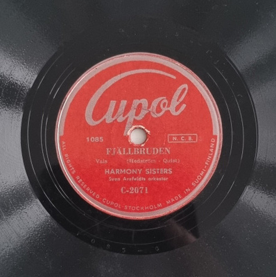 Savikiekko 1949 - Harmony Sisters - Cupol C-2071