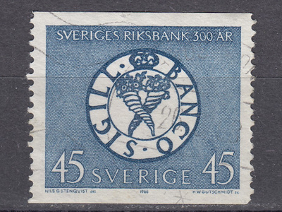 Ruotsi 1968 Fa 624A Ruotsin pankki 300v.