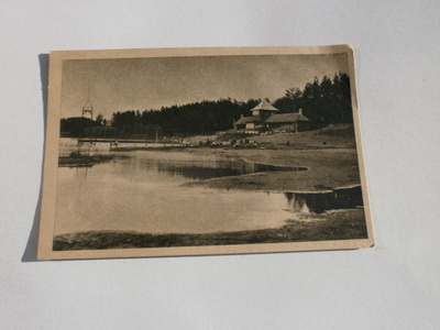 Elva, rantapaviljonki ja laituri, vanha mv kortti, ei p.