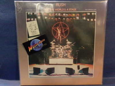 RUSH - ALL THE WORLD'S A STAGE M-/EX+ U.S -78 2LP