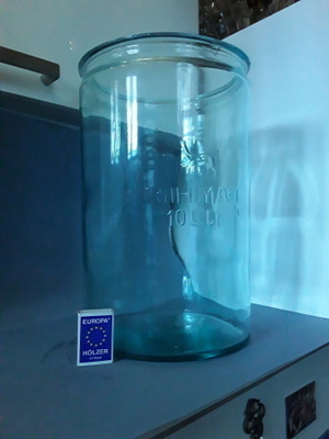 Riihimäki 10 litraa lasinen narupurkki k, 34.5 cm