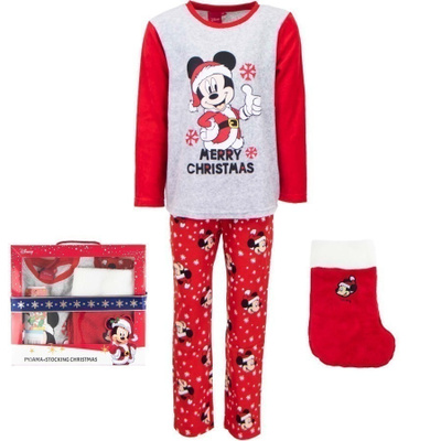 Fleece Pyjama Mikki Hiiri joulusukalla koko 98,104,116,128