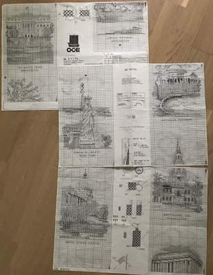 Ristipistomalli muistomerkit - seinävaate