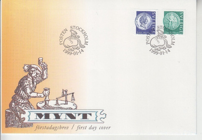 Ruotsi FDC 1999 mynt