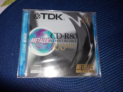 UUSI TDK Metallic CD RECORDABLE 80 munuttia