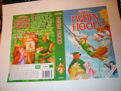 Vhs kansipaperi Fix - ROBIN HOOD (Sis.postikulut)