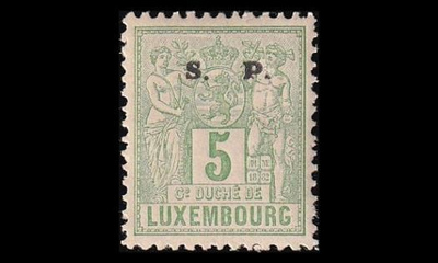 Luxemburg 38D * Virkamerkki 5 C (12½) (1882)