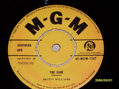 7" SMITTY WILLIAMS - The Cure - single 1962 pop novelty EX