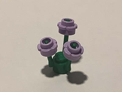Lego kukkavarsi ja kukat