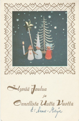 Postikortti, JOULUKORTTI, vuodelta 1960