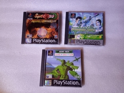 Ps1 Sotapelit Syphon Filter 2 , Army Men , Spec Ops