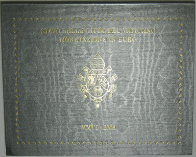 2006 VATIKAANI 1c - 2 euro BU laatu kansiossa