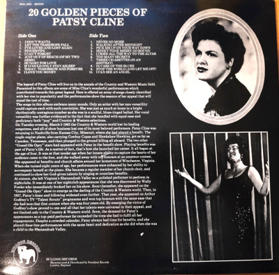 PATSY CLINE,BULLDOG 2003