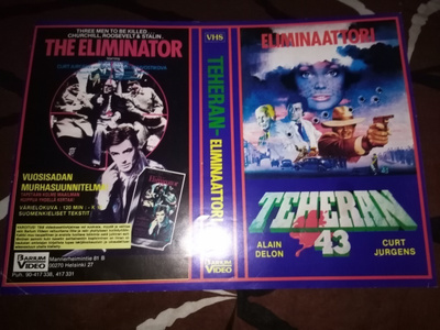VHS kansipaperi Teheran -  eliminaattori