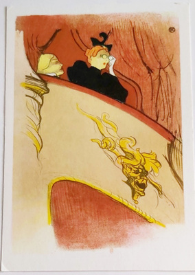 HENRI DE TOULOUSE-LAUTREC-KULKEMATON POSTIKORTTI