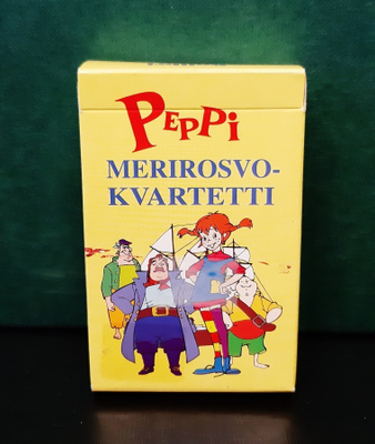 Peppi merirosvo -Kvartetti pelikortit hienot 1997