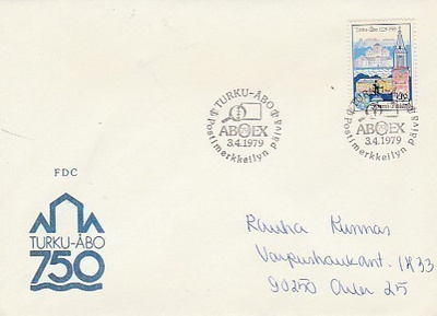 ERIKOISLEIMA , Postimerkkeilyn Päivä, Turku 3.4.1979