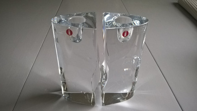 Iittala - Pari kynttilänjalat - kork.12,5 cm