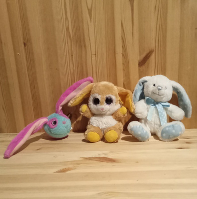 3 pupu pehmolelua