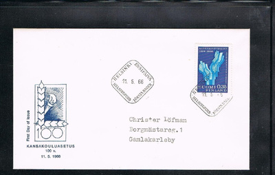 1966  Kansakouluasetus FDC kerhokuori