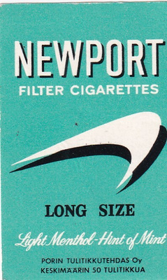 NEWPORT. Long Size, Filter Cigarettes    s20
