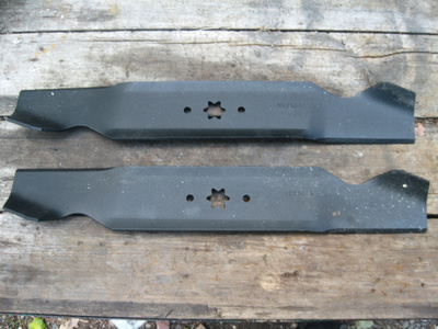 2 X terä 19 5/16": MTD, Stiga 38" leikkuulaite