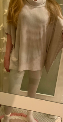 SIMPLY Be beige poncho malli tunika trikoo neulos 40/42