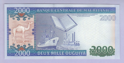 Mauritania 2000 Ouguiya v.2011 UNC P-20