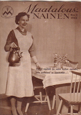 Maatalous - Nainen, 1954 ja 2x 1955, kahvia kaadetaan.