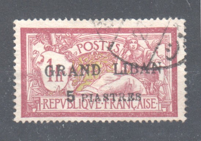 1924 Libanon  40C/5 pia