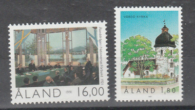 Ahvenanmaa v 1991, Erä. Postituore.