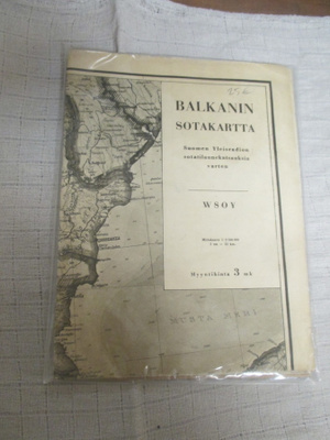 Balkanin sotakartta. Suomen Yleisradion sotatilannekatsauksi