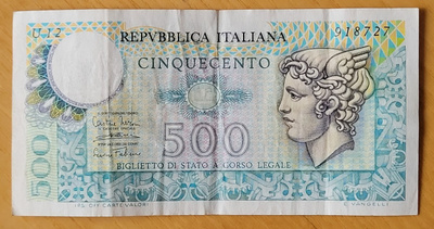 Italia 500 liira 1974