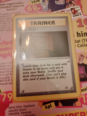 Ruin Wall #74 Pokemon Neo Discovery card