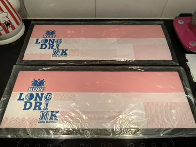 Koff long drink & pink grapefruit baarimatto