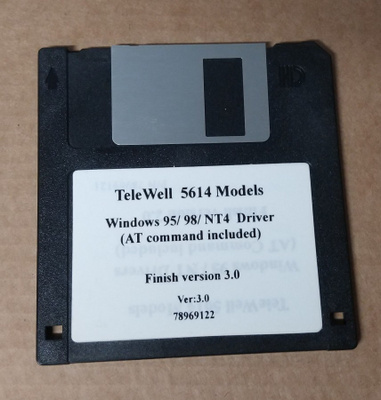 TELEWELL 5614 MODELS WIN 95 98 NT4 DRIVER DISKETTI