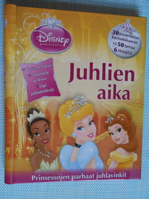 DISNEY PRINSESSAT °°JUHLIEN AIKA°°- KIRJA  / UUSI
