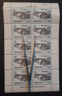 Gibraltar 1983 - Europa CEPT 19p arkki ++