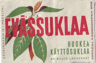 SOK: Evässuklaa, Huokea käyttösuklaa .  s59