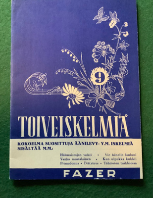Toiveiskelmiä nuottivihko no:9