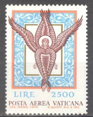 (SA0011) VATICAN, 1974 (Angel. Air Post Stamp). Mi # 632