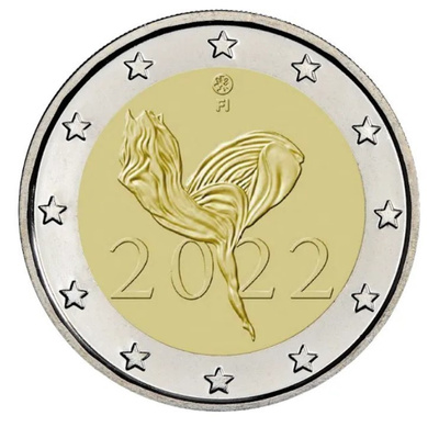 ** SUOMI 2€ 2022 Kansallisbaletti UNC pillerissä **
