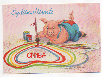 M-L. Pitkäranta : Sydämellisesti ONNEA , t. Porsas (R)